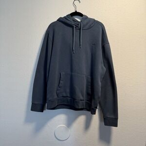 Hollister Men's Hoodie Navy Blue Stonewash Sweatshirt Medium